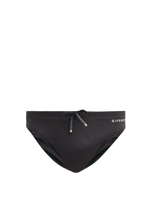 Matchesfashion.com Givenchy - Logo-print Swim Briefs - Mens - Black