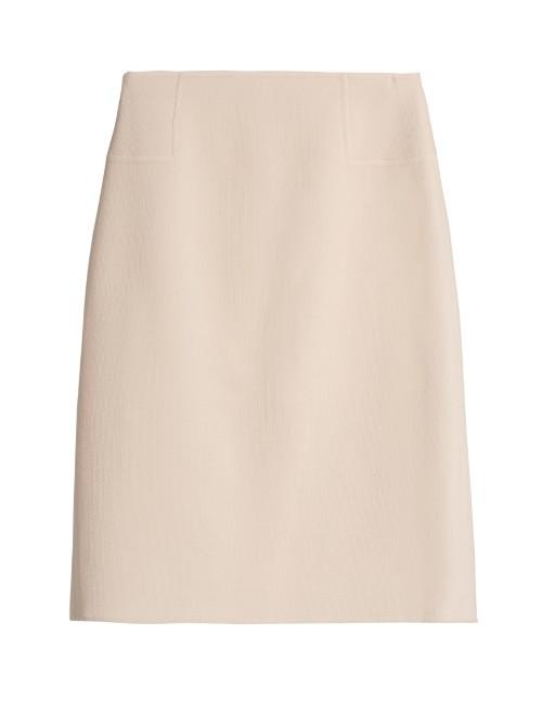 Oscar De La Renta Wool-blend Fitted Pencil Skirt