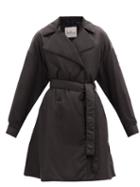 Matchesfashion.com Moncler - Meboula Double-breasted Belted Down Trench Coat - Womens - Black