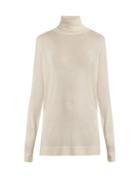 Matchesfashion.com Raey - Roll Neck Fine Knit Cashmere Sweater - Womens - Ivory