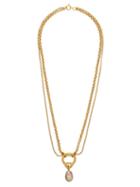 Matchesfashion.com Charlotte Chesnais Fine Jewellery - Pearl Eclipse Diamond & 18kt Gold-vermeil Necklace - Womens - Gold