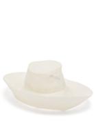 Matchesfashion.com Stephen Jones - Radiance Asymmetric Faux-pearl Tulle Hat - Womens - Ivory