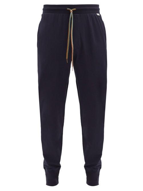 Matchesfashion.com Paul Smith - Drawstring-waist Cotton Pyjama Trousers - Mens - Navy