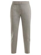 Matchesfashion.com Max Mara - Peplo Trousers - Womens - Light Grey