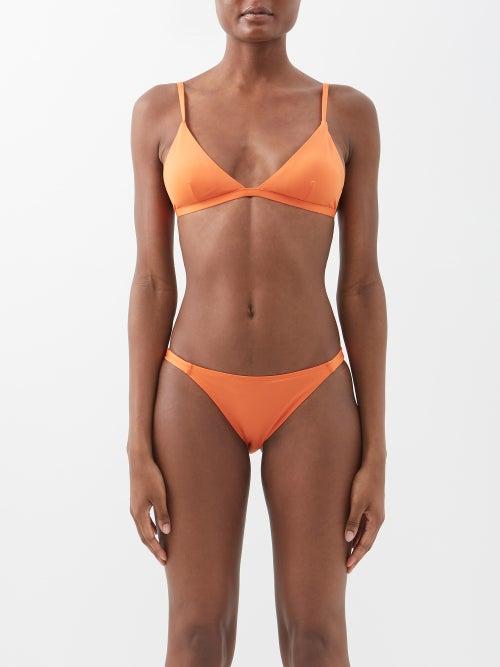Asceno - The Genoa Triangle Bikini Top - Womens - Orange