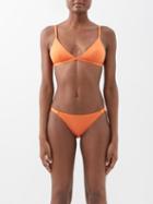 Asceno - The Genoa Triangle Bikini Top - Womens - Orange