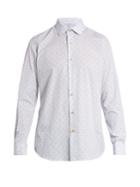 Paul Smith Double-cuff Dot-print Cotton-poplin Shirt