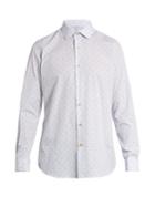 Paul Smith Double-cuff Dot-print Cotton-poplin Shirt
