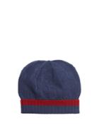 Etro Contrast-trim Wool-knit Beanie Hat