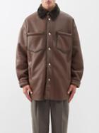 Nanushka - Mathis Faux Fur-trimmed Jacket - Mens - Dark Khaki
