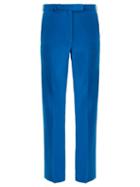 Matchesfashion.com Etro - Violante Straight Leg Stretch Cady Trousers - Womens - Blue