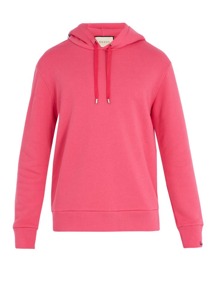 Gucci Bead-embellished Hooded Cotton Sweatshirt