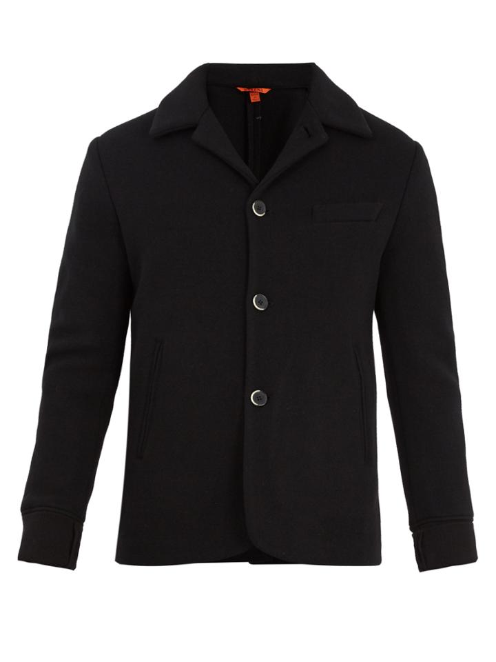 Barena Venezia Single-breasted Wool-blend Knit Blazer