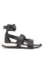 Matchesfashion.com Rick Owens - Gladi Runner Leather Sandals - Mens - Black