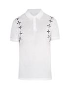 Neil Barrett Military Star-appliqu Cotton Polo Shirt