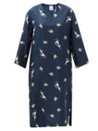 Matchesfashion.com S Max Mara - Girone Dress - Womens - Navy