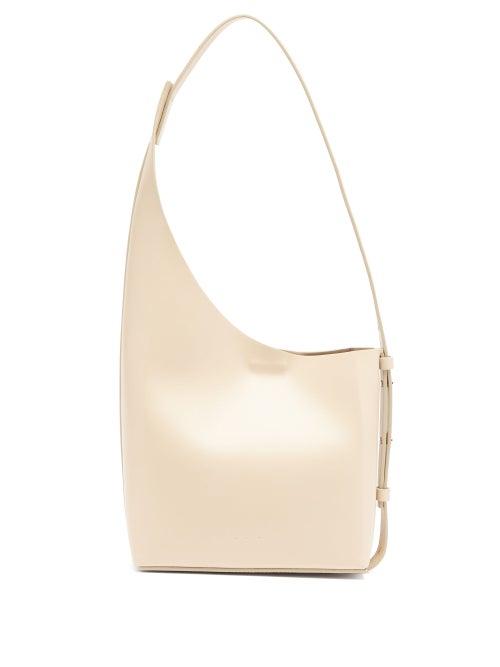 Matchesfashion.com Aesther Ekme - Demi Lune Leather Bucket Bag - Womens - Ivory
