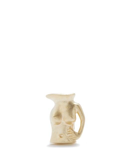 Anissa Kermiche - Mini Jugs 9kt Gold Single Earring - Womens - Yellow Gold
