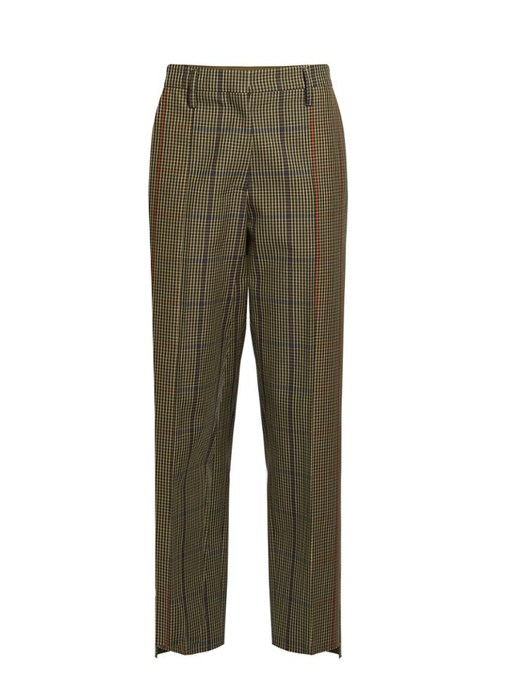 Golden Goose Deluxe Brand Checked Mid-rise Straight-leg Trousers