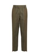 Golden Goose Deluxe Brand Checked Mid-rise Straight-leg Trousers