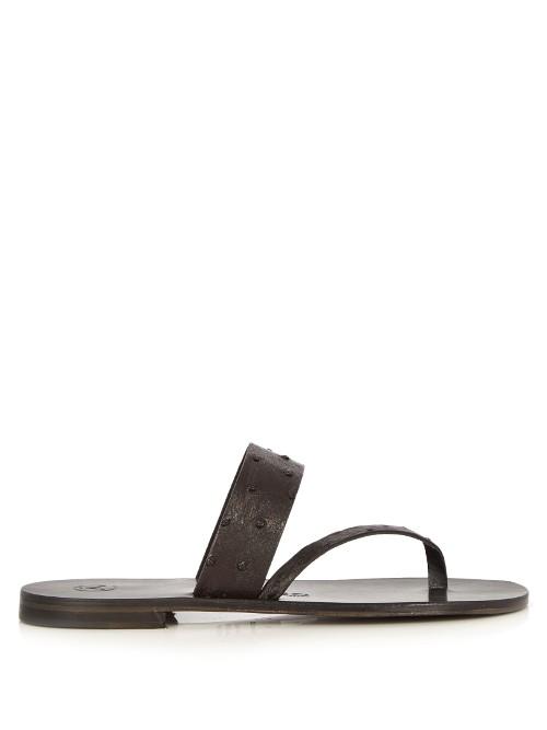 Álvaro Alberto Ostrich-leather Sandals