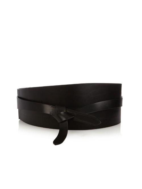 Isabel Marant Dudley Wide Wrap-around Leather Belt