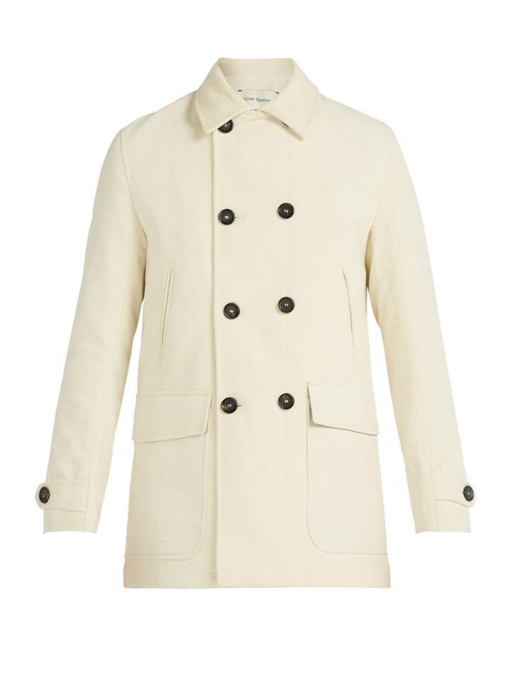 Oliver Spencer Clerkenwell Double-breasted Corduroy Jacket