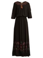 The Great The Promenade Embroidered Cotton Maxi Dress