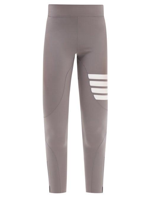 Thom Browne - Four Bar Jersey Compression Leggings - Womens - Grey