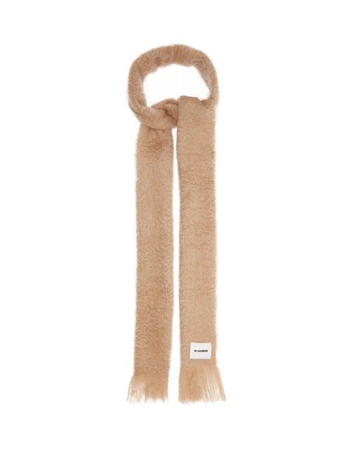 Matchesfashion.com Jil Sander - Extra-long Mohair-blend Scarf - Womens - Beige