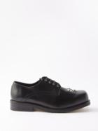 Stefan Cooke - Martlett Stud-embellished Leather Derby Shoes - Mens - Black