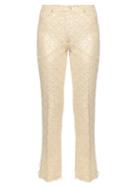 Simone Rocha Diamond Flower-jacquard Kick-flare Trousers