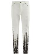 Matchesfashion.com Ann Demeulemeester - Dyed Slim-leg Jeans - Mens - Black Cream