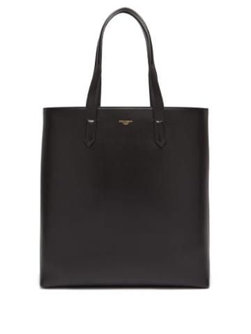 Matchesfashion.com Dolce & Gabbana - Mediterraneo Leather Tote Bag - Mens - Black