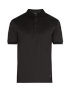 Giorgio Armani Fixed-collar Cotton Polo Shirt