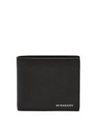 Matchesfashion.com Burberry - Grained Leather Bi Fold Wallet - Mens - Black