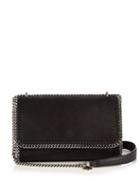 Matchesfashion.com Stella Mccartney - Falabella Faux Suede Sliding Shoulder Bag - Womens - Black