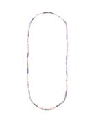 Luis Morais - Palm Tree Glass Beads & 14kt Gold Necklace - Mens - Navy Multi