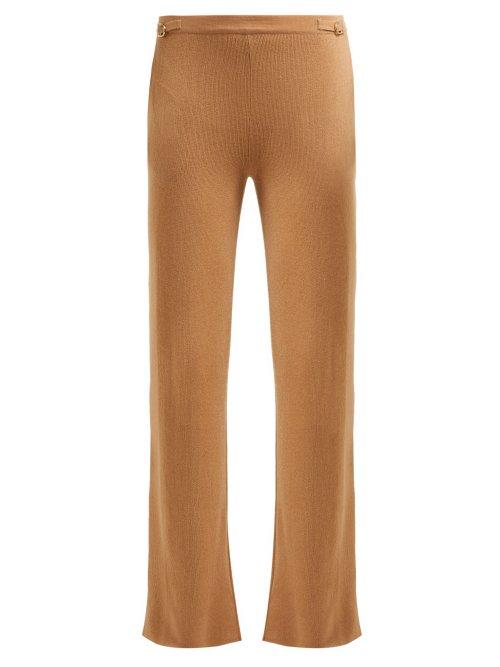 Matchesfashion.com Gabriela Hearst - Diego Cashmere Trousers - Womens - Camel