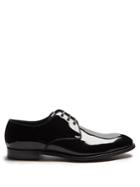 Dolce & Gabbana Grosgrain-trimmed Patent-leather Derby Shoes
