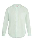 Matchesfashion.com Sies Marjan - Spread Collar Cotton Poplin Shirt - Mens - Mint