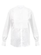 Matchesfashion.com Bourrienne Paris X - Comdienne Viii Stand-collar Cotton Bib Shirt - Womens - White
