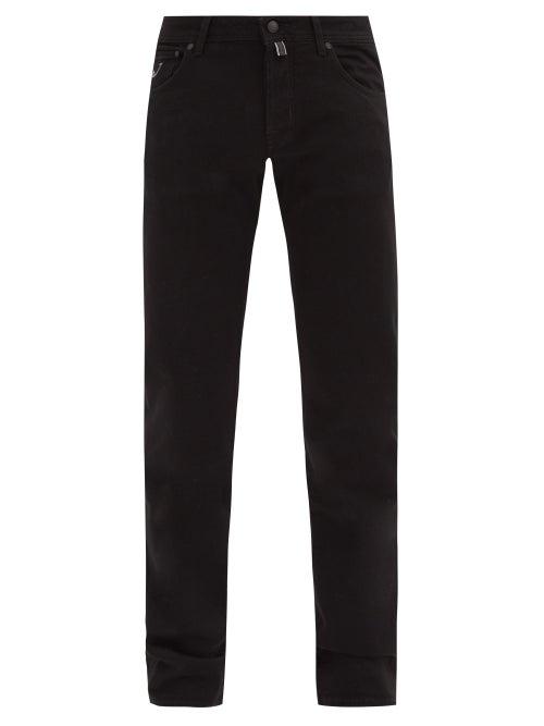 Matchesfashion.com Jacob Cohn - Slim-leg Cotton-blend Jeans - Mens - Black