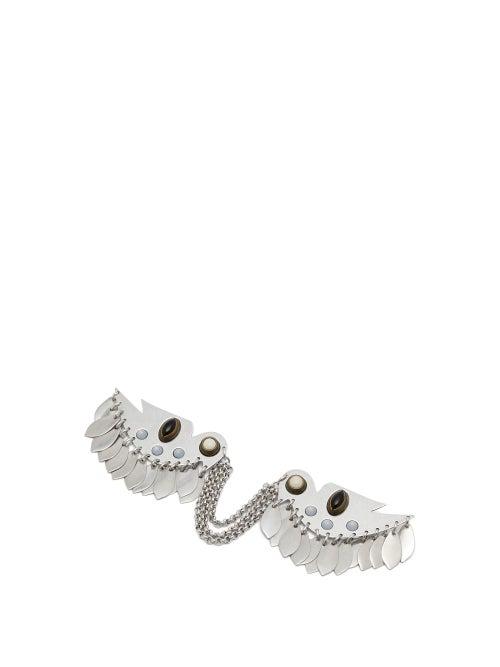Matchesfashion.com Isabel Marant - Tasselled Bird Brooch - Womens - Blue