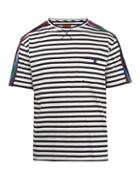 Matchesfashion.com Missoni Mare - Striped Cotton T Shirt - Mens - White Multi