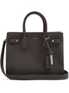 Matchesfashion.com Saint Laurent - Sac De Jour Baby Grained Leather Tote - Womens - Dark Grey