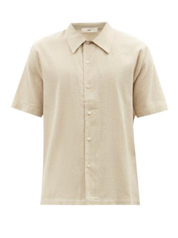 Sfr - Sunheam Cotton-blend Boucl Shirt - Mens - Light Grey