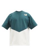 Jil Sander - Logo-embroidered Colour-block Cotton T-shirt - Mens - Blue Multi
