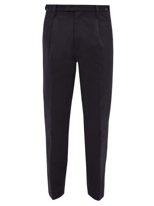 Matchesfashion.com Barena Venezia - Masco Varotto Cotton Tapered Trousers - Mens - Navy