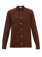 Matchesfashion.com Sfr - Hampus Crepe Shirt - Mens - Brown